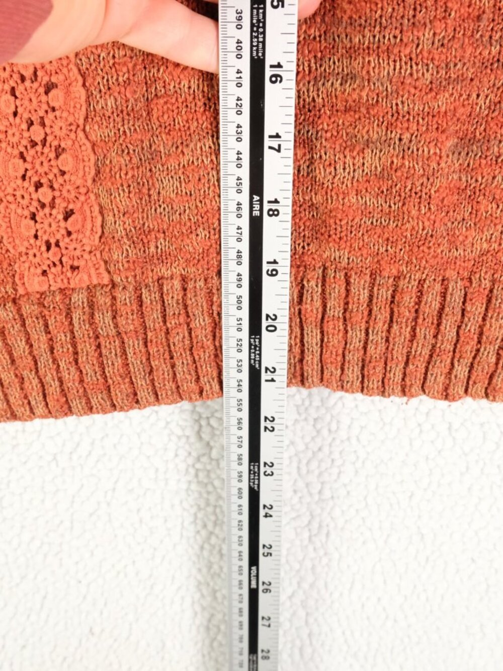 Gentlefawn Sweater Womens Medium Red Brown Knit Cottagecore Grandma Crochet - Picture 5 of 9